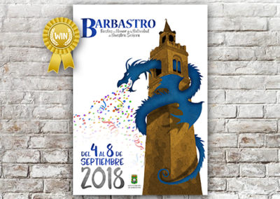 Cartel Fiestas Barbastro 2018