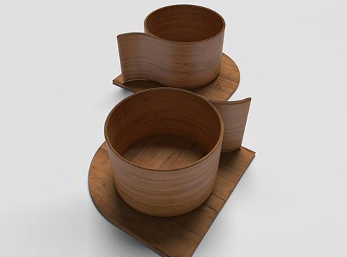 3D Tazas de madera