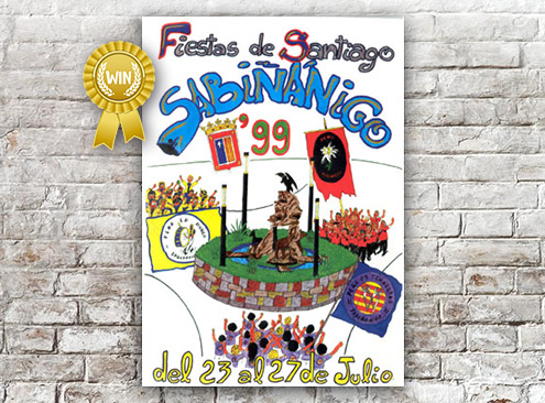 Cartel Fiestas Sabiñánigo 1999