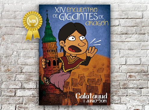Cartel Gigantes Calatayud 2014